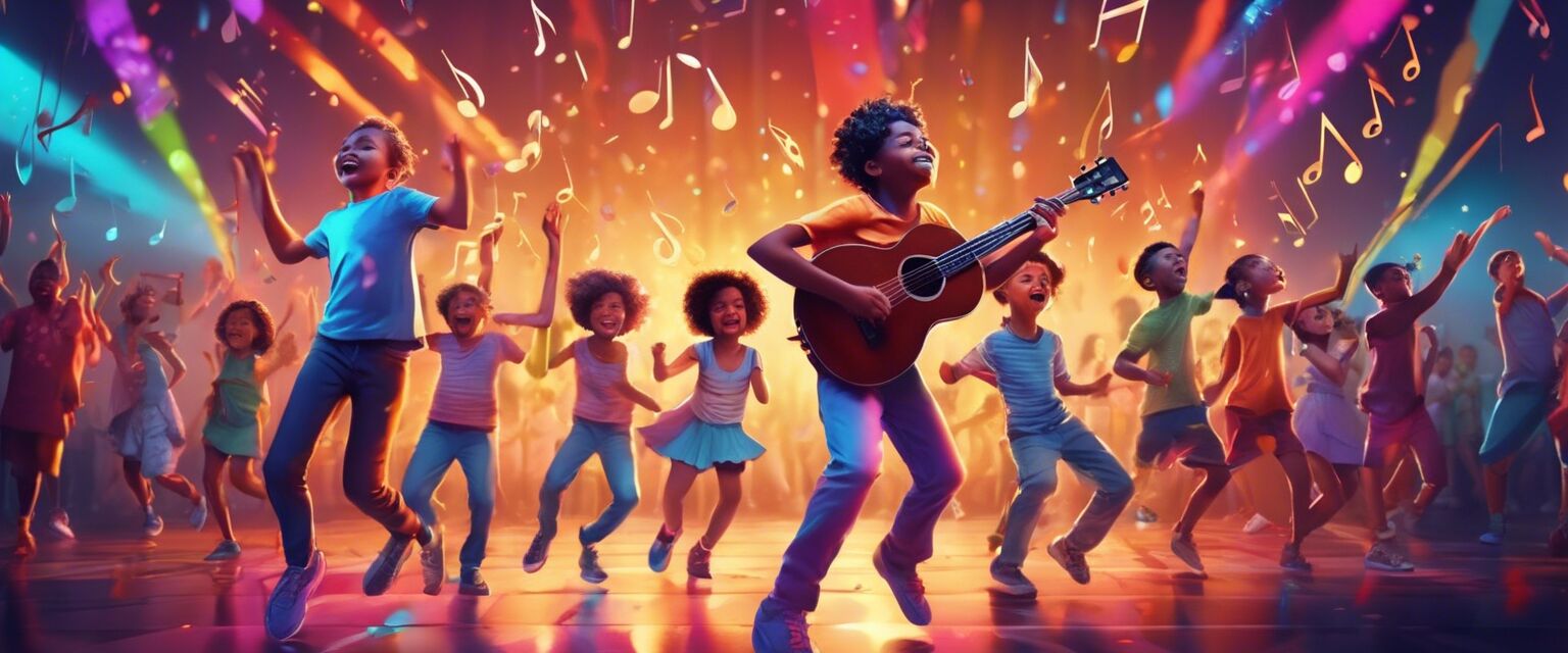 Kids enjoying a dance party