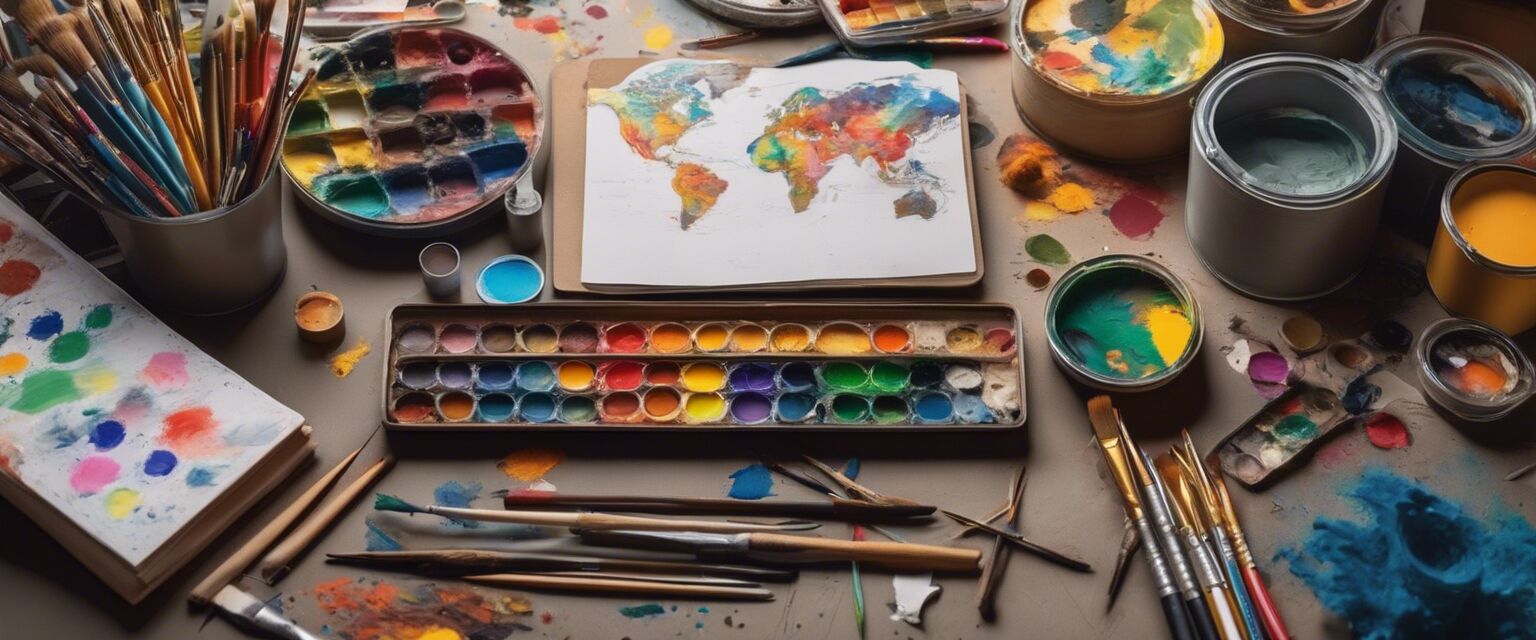 Kids' drawing and painting tools