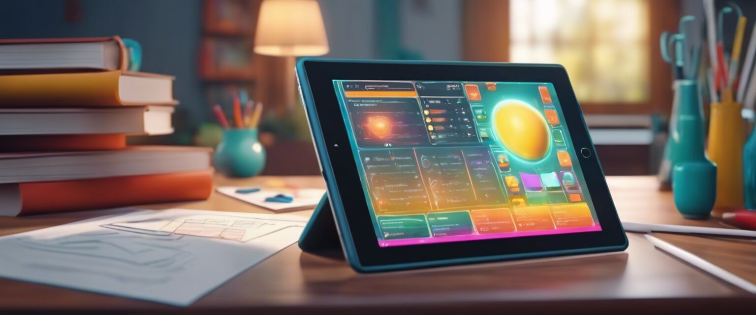 Interactive learning apps environment